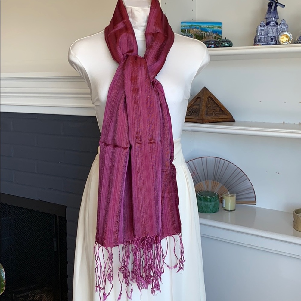 Beautiful handwoven silk scarf